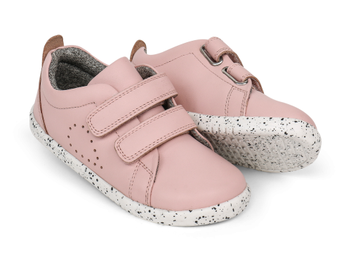 little brogues Childrens shoes online Bobux grass court I-walk angle seashell