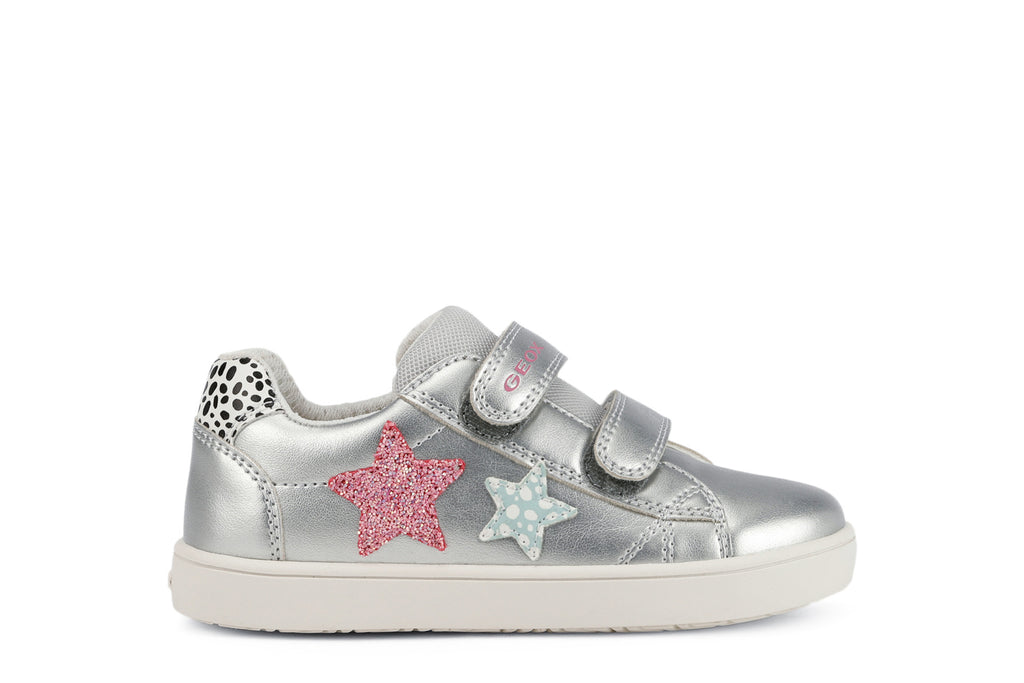 little brogues girls Geox shoes online Kathe girl silver side