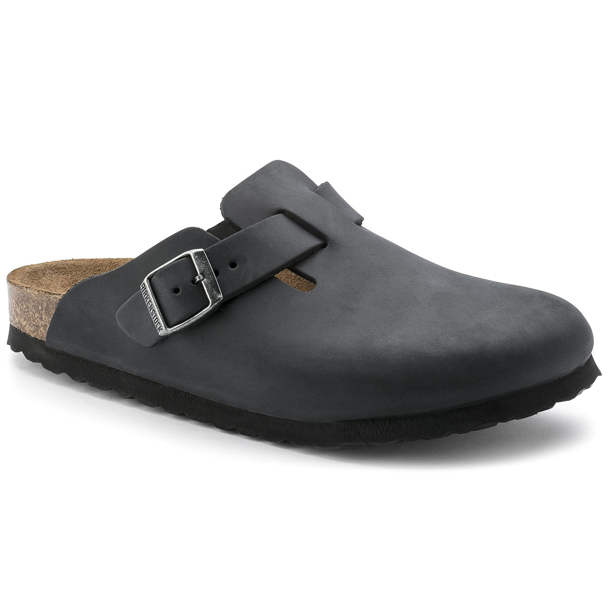 靴 BIRKENSTOCK Exclusive Boston 36 Birkenstock Boston Black Leather Sandals - black 59461 – Little