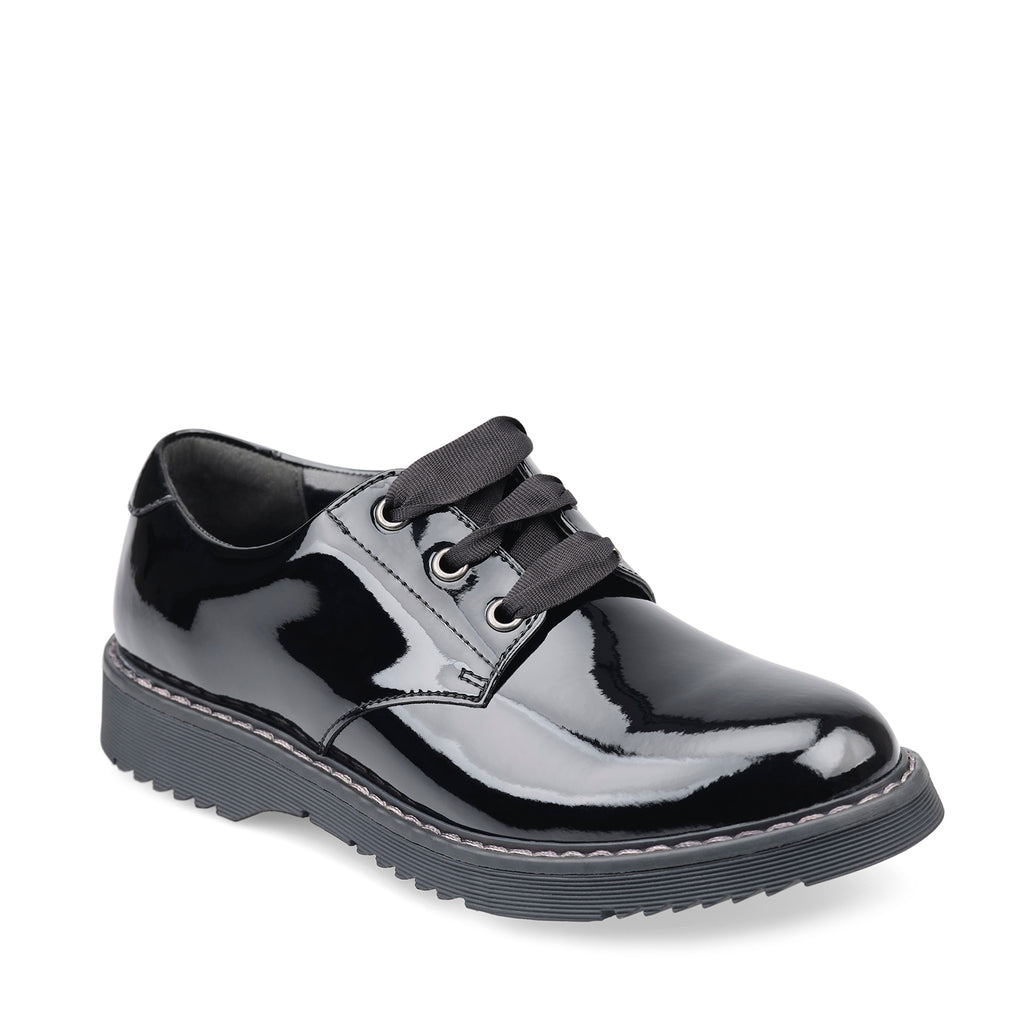 little brogues Childrens school shoes online start-rite angry angels impact patent angle