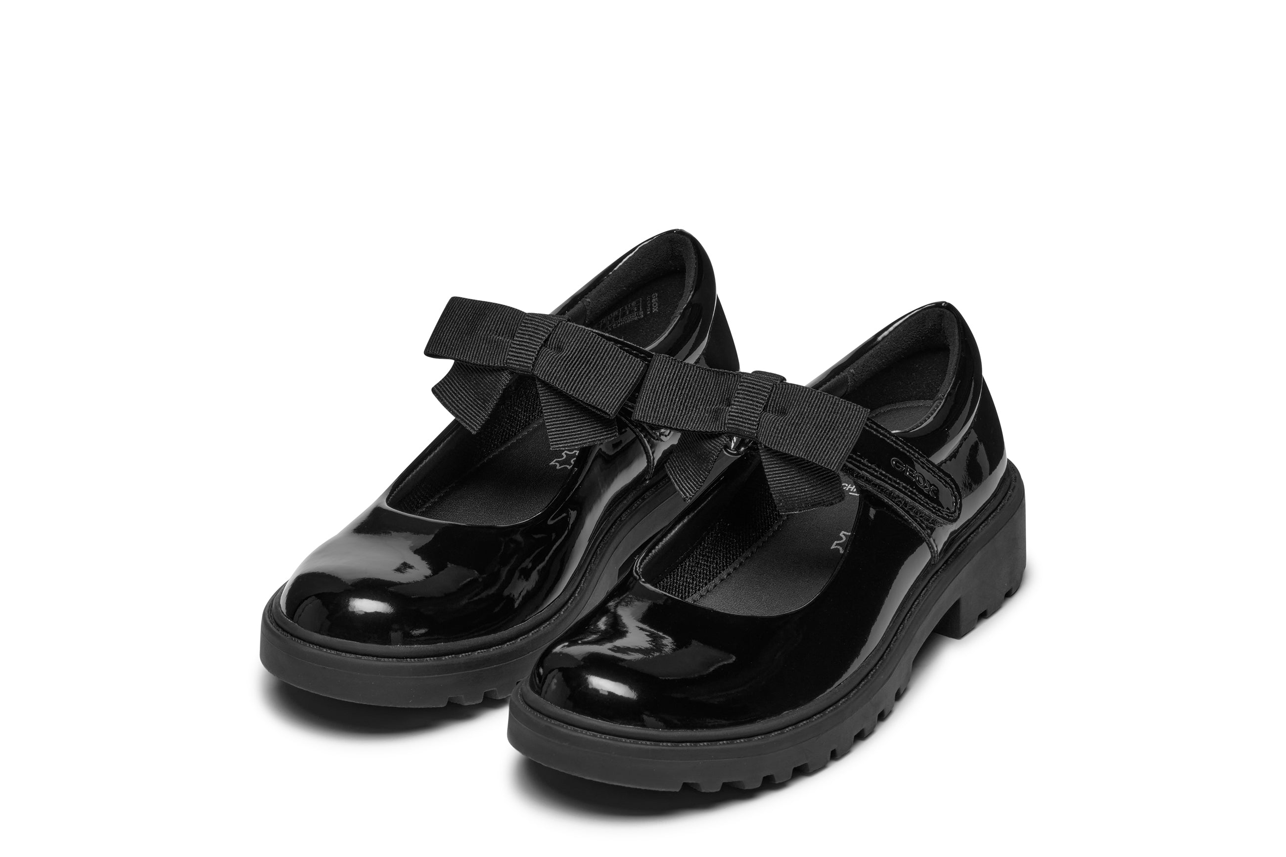 Geox Casey Mary-Jane black patent – Little Brogues Online