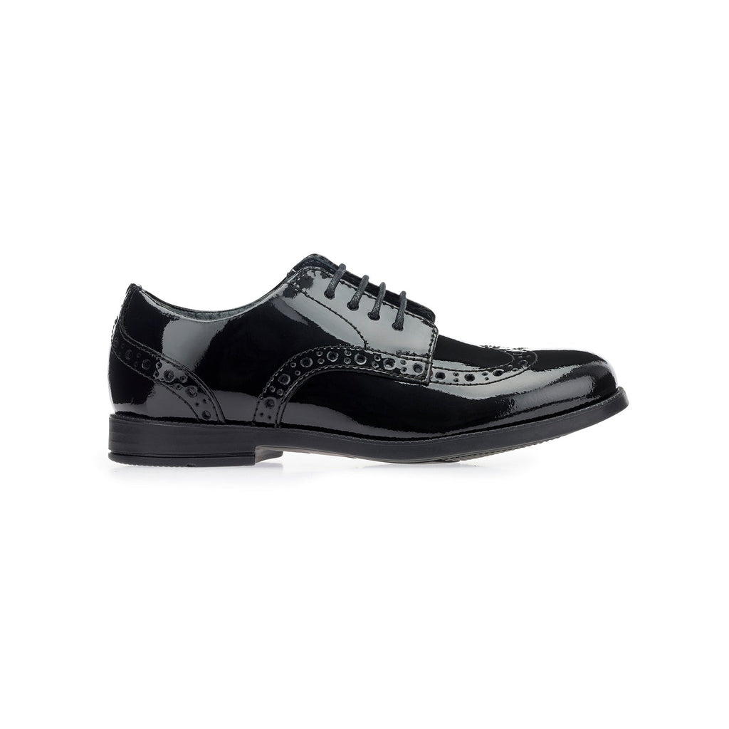 little brogues Childrens school shoes online start-rite brogue patent side