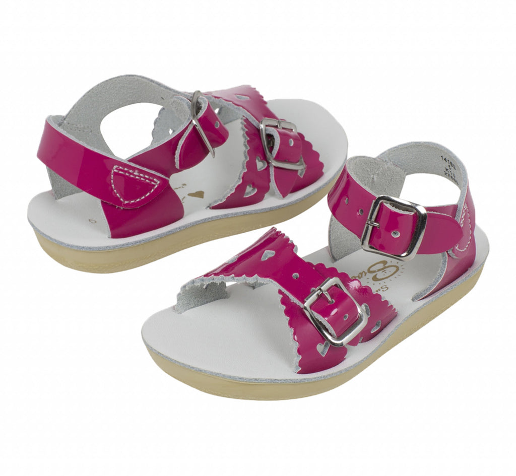 little brogues Childrens sandals online salt-water sweetheart shiny fuchsia