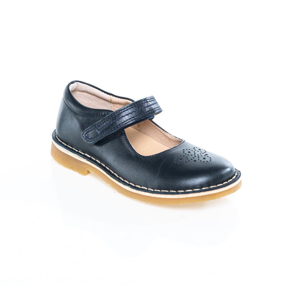 little brogues Childrens shoes online petasil Celina navy blue angle
