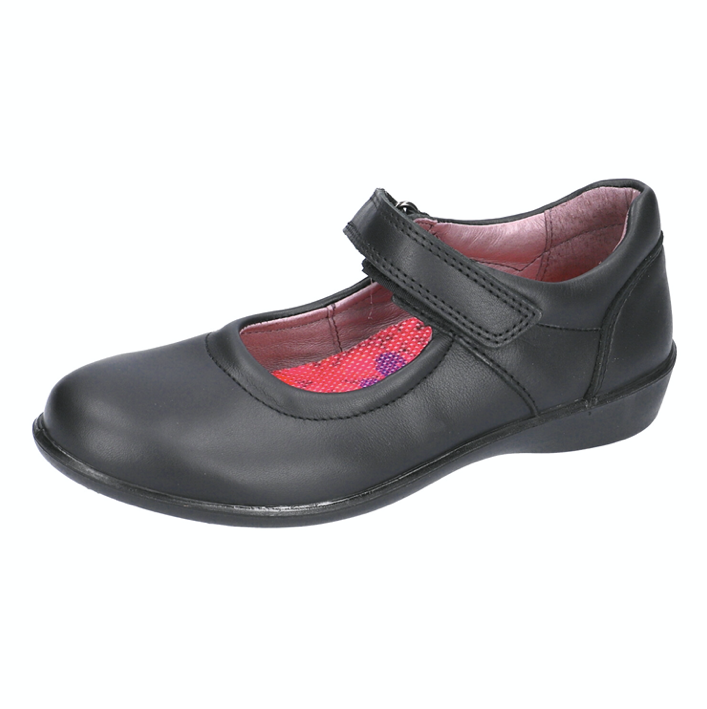 little brogues Childrens school shoes online Ricosta Beth black leather Mary Jane school shoe