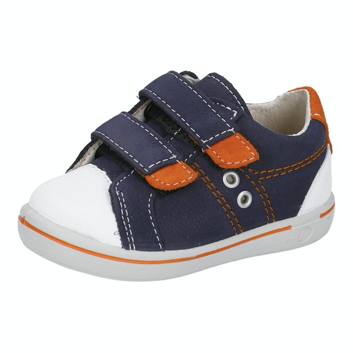 little brogues Childrens shoes online Ricosta nippy velcro angle navy