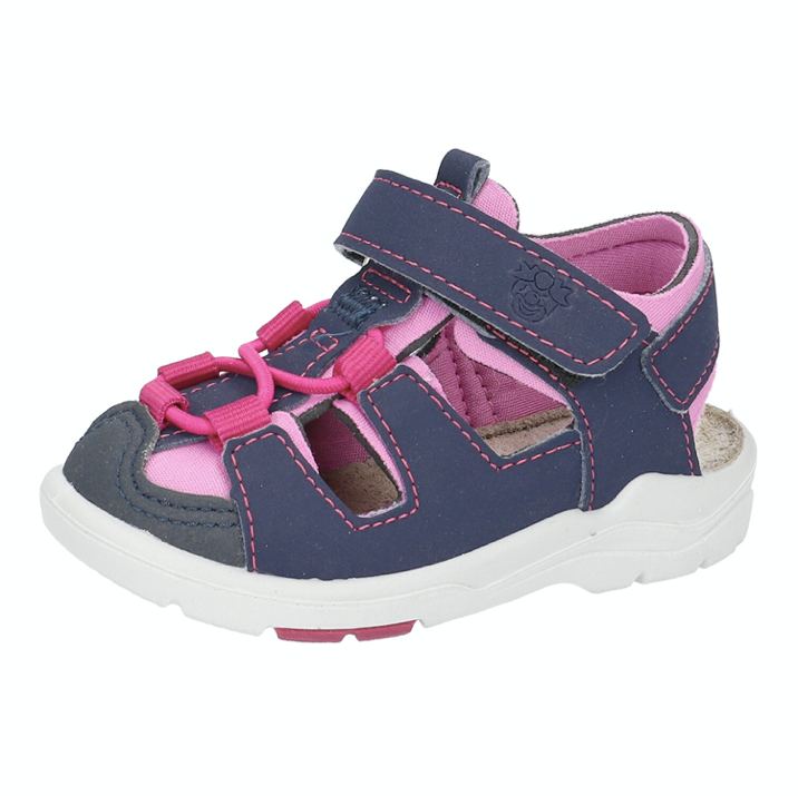 little brogues Childrens shoes online Ricosta gery water-proof sandal blue pink angle