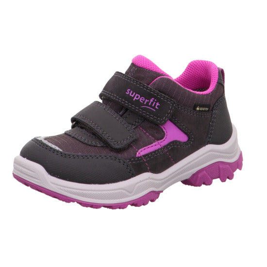 little brogues childrens trainers online superfit Jupiter grey angle