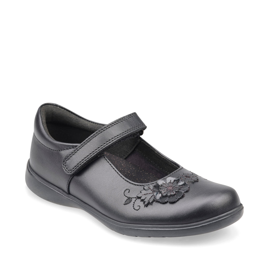 little brogues school shoes online wish black leather angle